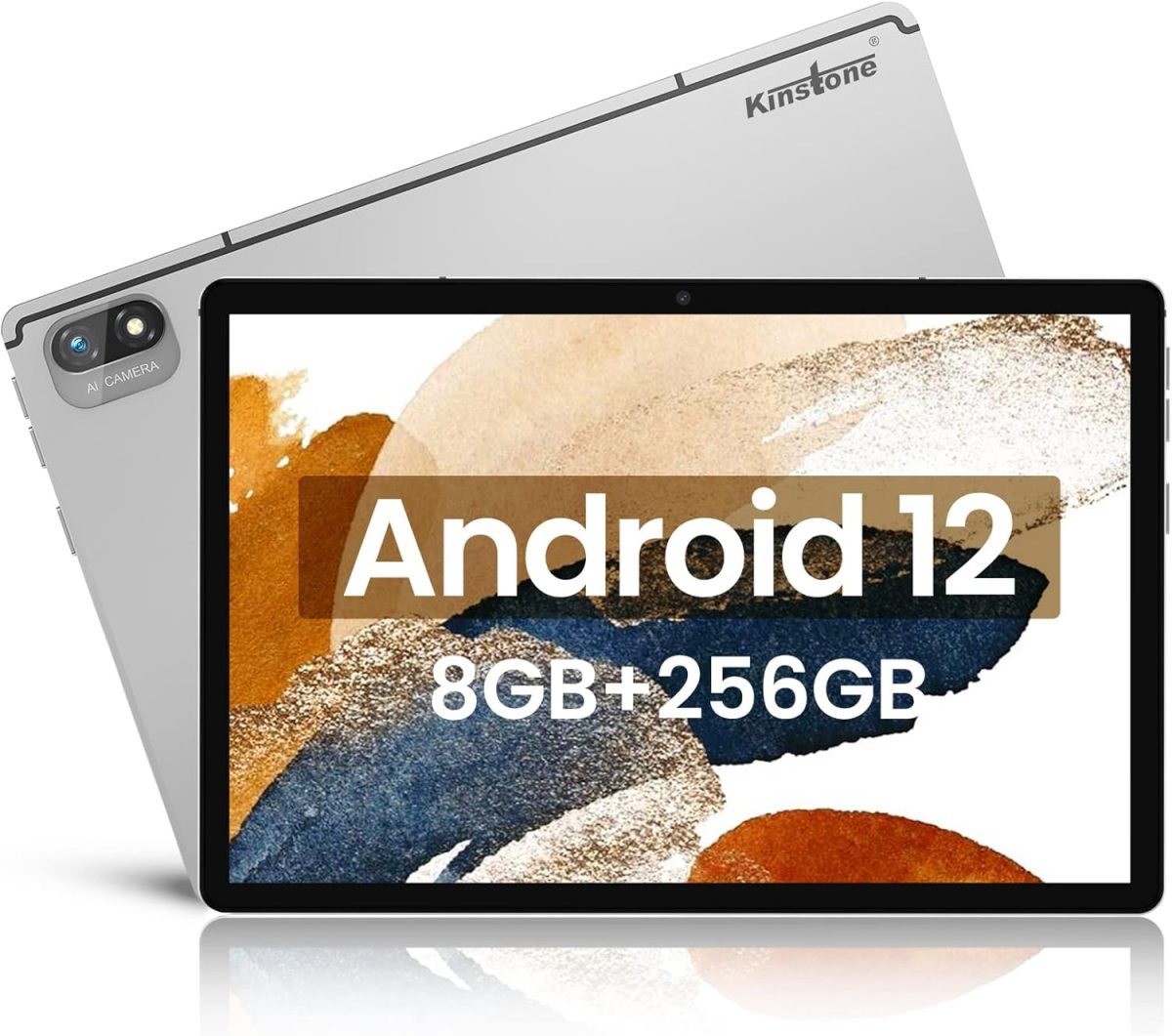 تابلت اندرويد 12 10.1 بوصة بذاكرة RAM 8GB وروم 256GB (قابل للتوسيع حتى 1TB)، ثماني النواة 2.0GHz، 8000mAh، شاشة FHD IPS، كاميرا 13MP، 4G LTE/GPS، واي فاي ثنائي وإطار معدني، معتمد من GMS من كينستون