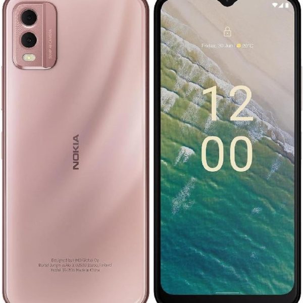 Nokia C32 6GB + 6GB Virtual RAM and 128GB Storage Smartphone, Pink