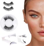 2025 NEW Magnetic Eyelashes L02 - No Glue, No Eyeliner, Reusable & Easy to Wear Natural Look False Lashes with Applicator, Effortless Application & Removal