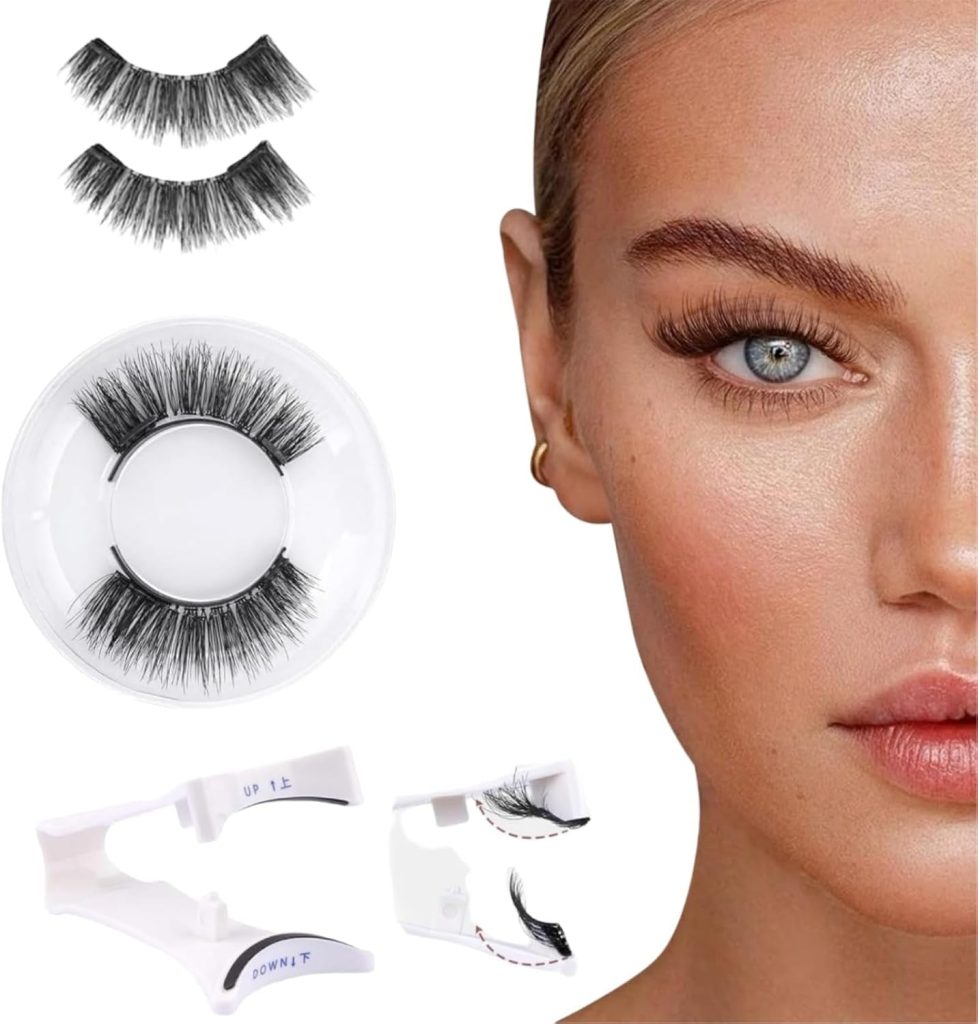 2025 NEW Magnetic Eyelashes L02 - No Glue, No Eyeliner, Reusable & Easy to Wear Natural Look False Lashes with Applicator, Effortless Application & Removal
