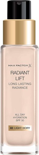 Max Factor Radiant Lift Foundation, 040 Light Ivory, 30 ml