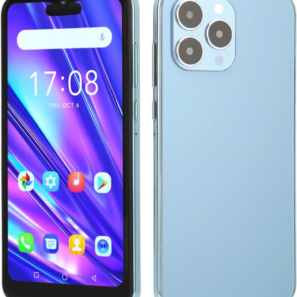 هاتف ذكي اي 14 برو ماكس شاشة 6.1 انش 1960x1080 FHD 4GB 32GB بطارية 5000mAh ثنائي شرائح الاتصال 3G غير مقفل لنظام Android 8.1 امامي 5MP خلفي 8MP التعرف على الوجه متعدد الالوان