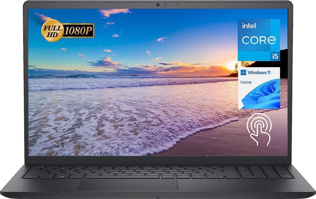 Dell Newest Inspiron 15 3511 Laptop, 15.6 FHD Touchscreen, Intel Core i5-1035G1, 12GB RAM, 256GB PCIe NVMe M.2 SSD, SD Card Reader, Webcam, HDMI, WiFi, Windows 11 Home, Black