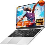 KUMNOSAL 15.6 inch Laptop Computer N4000, Student Laptop with 8 GB RAM, 256 GB SSD, Slim Light Netbook WiFi5 Mini-HDMI 180 Angle Opening BT5.0, USB3.0, Thin and Light Laptop for Student Business Work