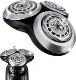 Durimi SH90 Replacement Rotary Heads for Philips Norelco Shavers Series 9000, New Version of Metal Wheel Buckle and Upgrade Double-Layer Precision Blades
