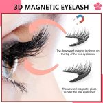 ⁦2025 NEW Magnetic Eyelashes L02 - No Glue, No Eyeliner, Reusable & Easy to Wear Natural Look False Lashes with Applicator, Effortless Application & Removal⁩ - الصورة ⁦4⁩