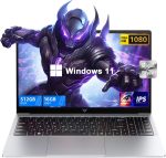 لابتوب كايجر 2025 بمعالج انتل رباعي النواة (حتى 3.6GHz)، 16GB DDR4 512GB SSD ويندوز 11، 15.6 انش IPS 1080P، USB 3.2، عمر بطارية طويل