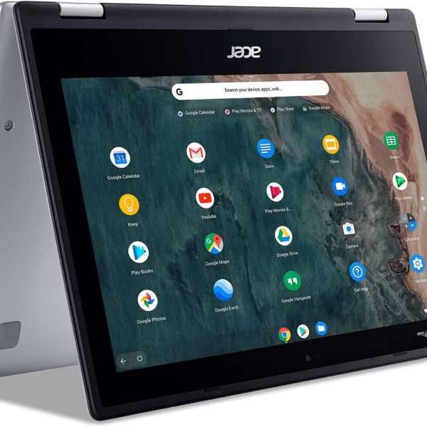 لابتوب ايسر كروم بوك سبين 311 قابل للتحويل سيليرون N4000 شاشة لمس 11.6 انش HD 4 LP 64 eMMC 802.11ac جببت واي فاي 5 نظام تشغيل CP311 2H C7QD ب 4 GB ال بي د ار4