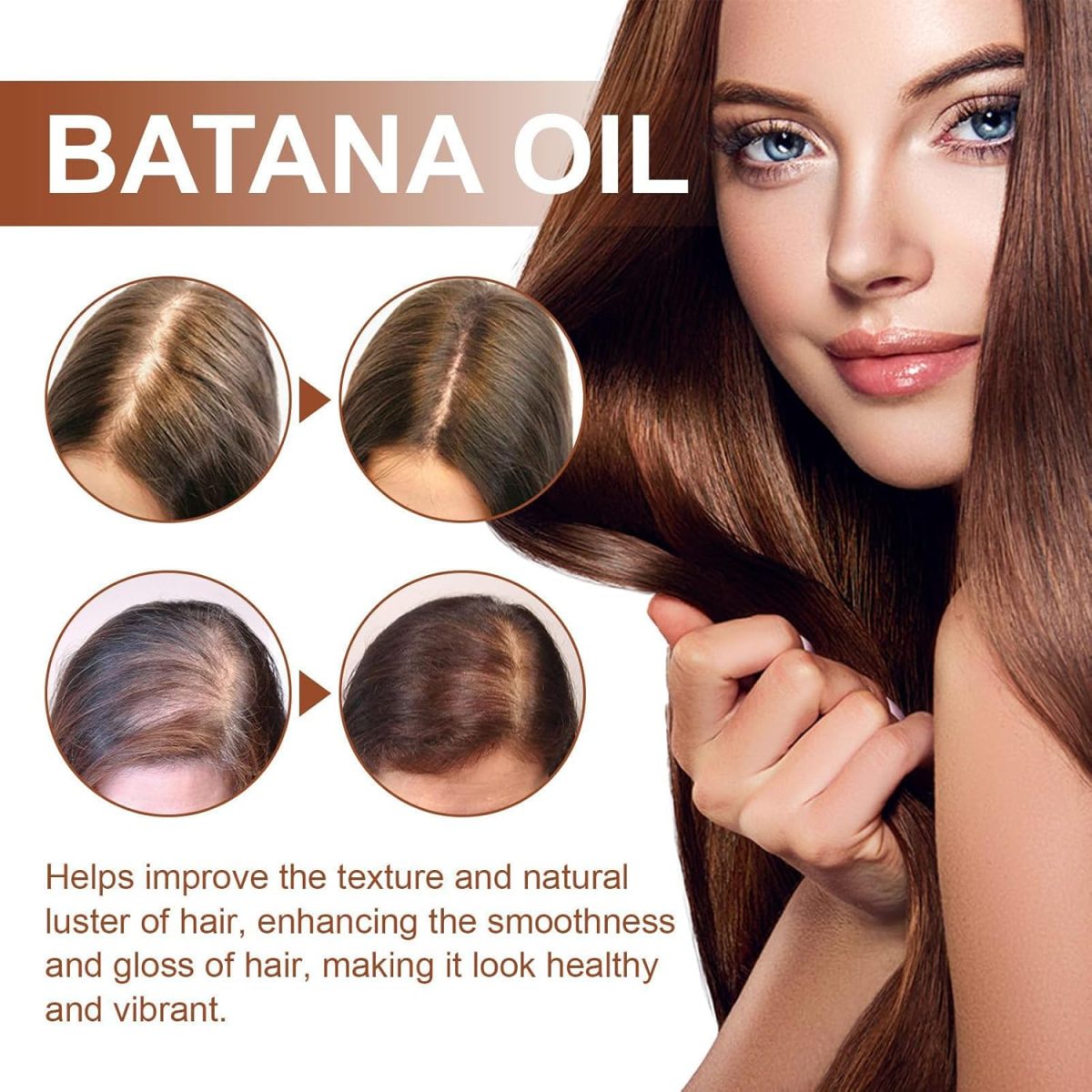 ⁦GIONAR Batana Oil for Hair Growth - Healthier, Thicker, Fuller Hair - Organic Hair Mask (1PCS)⁩ - الصورة ⁦2⁩