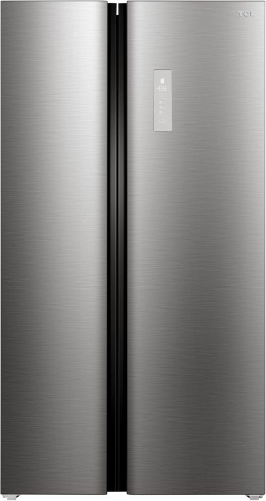 TCL - ثلاجة، 21.6 قدم، فضي، 735×920×1768 ملم