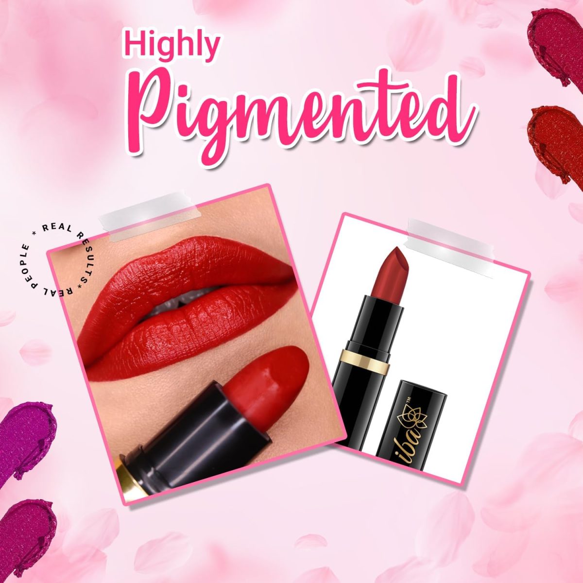 ⁦Iba Halal Care Pure Lips Moisturizing Lipstick, 4g (Pure Red)⁩ - الصورة ⁦4⁩