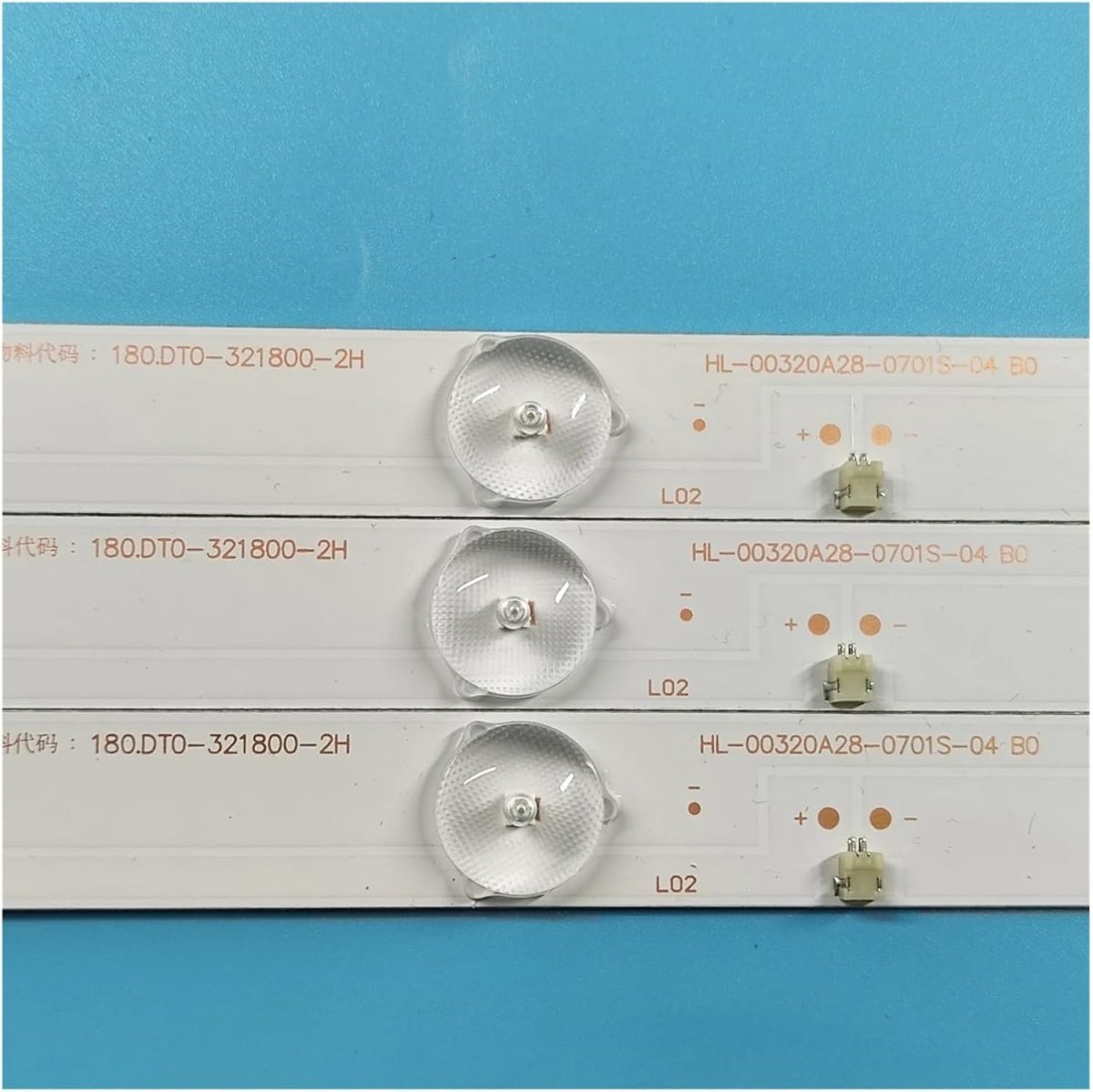 ⁦شرائط LED للتلفزيون 32BH15-T2 32CH15-T2 لقضبان التلفزيون LED HL-00320A28-0701S-04 B0 32LEX5027/T2C 32LEX5042/T2C (3 قطع لتلفزيون واحد)⁩ - الصورة ⁦2⁩