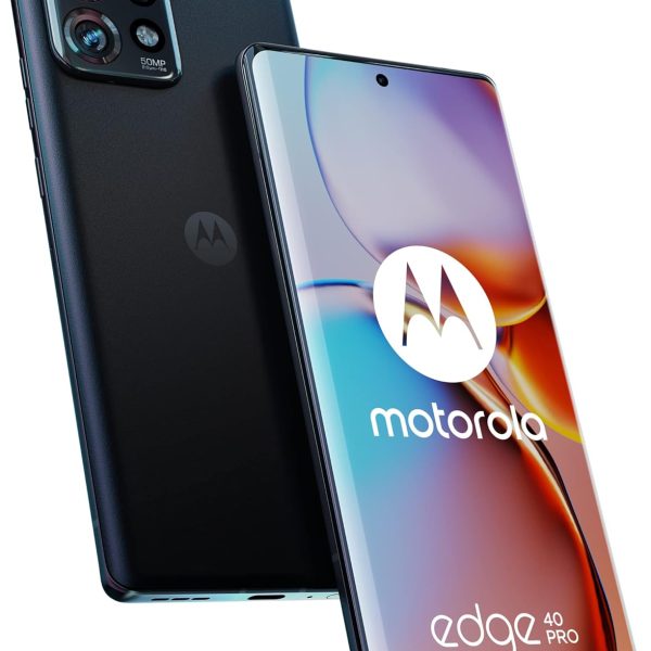 Motorola Edge 40 Pro 5G (Interstellar Black) Dual-SIM (Nano, eSIM) 256GB Storage + 12GB RAM GSM Unlocked Android Smartphone