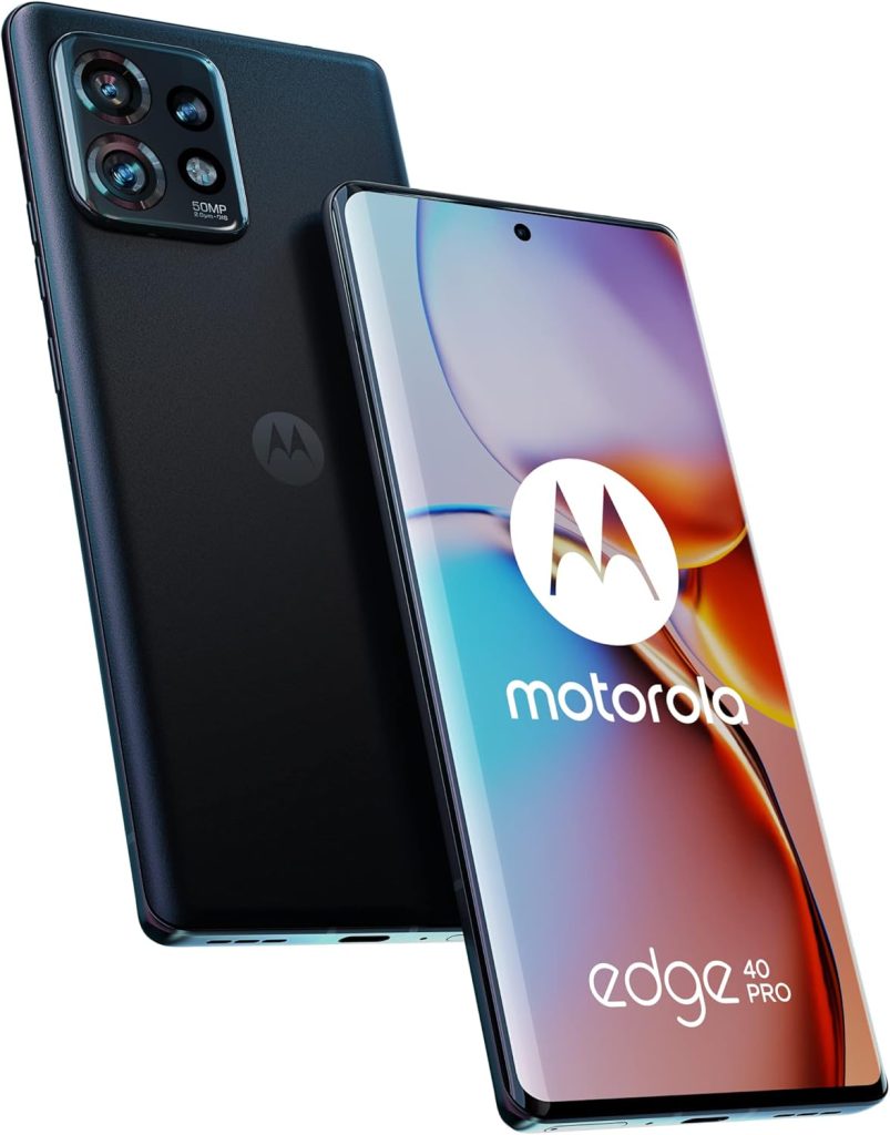 Motorola Edge 40 Pro 5G (Interstellar Black) Dual-SIM (Nano, eSIM) 256GB Storage + 12GB RAM GSM Unlocked Android Smartphone