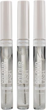 Collection Cosmetics Colour Lash Mascara, Protein Enriched, (Pack of 3), Trio Value Bundle