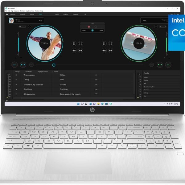 HP لابتوب 17.3 انش انتل كور i5-1135G7 الجيل 11 بطاقة رسومات ايرس اكس اي ذاكرة رام 8 جيجا 512 اس دي ويندوز هوم 17.3-cn0026nr فضي طبيعي