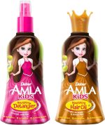 Dabur Amla Kids Detangler and Kids Hair Oil (2x200ml), Natural Extracts, Gentle Care for Strong, Long and Soft Hair, Value Pack