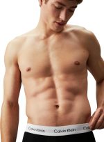 ⁦Calvin Klein Mens Medium Rise Trunk Boxer Shorts(Pack of 3) (pack of 3)⁩ - الصورة ⁦4⁩