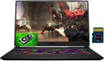 MSI لابتوب العاب GE75 رايدر 17 17.3 انش FHD IPS 144Hz انتل سداسي النواة i7-10750H 16GB DDR4 512GB SSD 1TB HDD I RTX 2070 8GB RGB كاميرا ويب ويندوز 10 + بطاقة مايكرو SD 32GB GE75