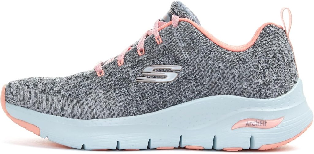 حذاء رياضي حريمي بتصميم قوس ملائم مريح من Skechers, أزرق, 36/41 EU