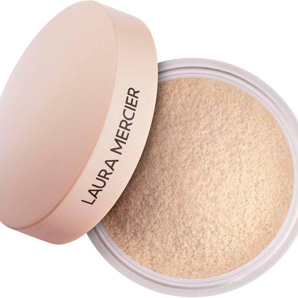 Laura Mercier Translucent Loose Talc-Free Setting Powder Ultra-Blur: Natural & Blurring Finish, Long Lasting, For Normal to Dry + Mature Skin, 4 Shades for All Skin Tones, Hyaluronic Acid Infused