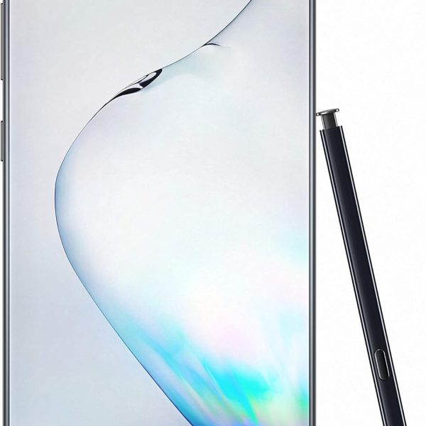 سامسونج جوال جالكسي نوت 10 بلس 4G ثنائي شرائح الاتصال SM-N975F/DS 256GB (GSM فقط، بدون CDMA) هاتف ذكي 4G/LTE مفتوح من المصنع - اصدار عالمي (اسود اورا)