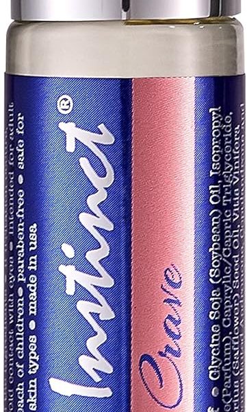 Pure Instinct CRAVE Roll-On The Original Pheromone Infused Essential Oil Perfume Cologne – For Her - TSA Ready 0.34 fl oz