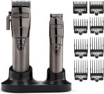 BaBylissPRO Cordless Super Motor Hair Clipper and Trimmer Collection, Japanese steel blades, Cord/Cordless Metal housing