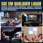 ⁦جهاز عرض محمول 4K أندرويد فُل إتش دي ذكي واي فاي سينما تلفزيون محمول⁩ - الصورة ⁦4⁩