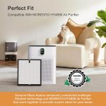 ⁦MORENTO HY4866 Genuine Air Purifier Replacement Filter for HY4866 Air Purifer, Original Version, 2 Pack⁩ - الصورة ⁦4⁩