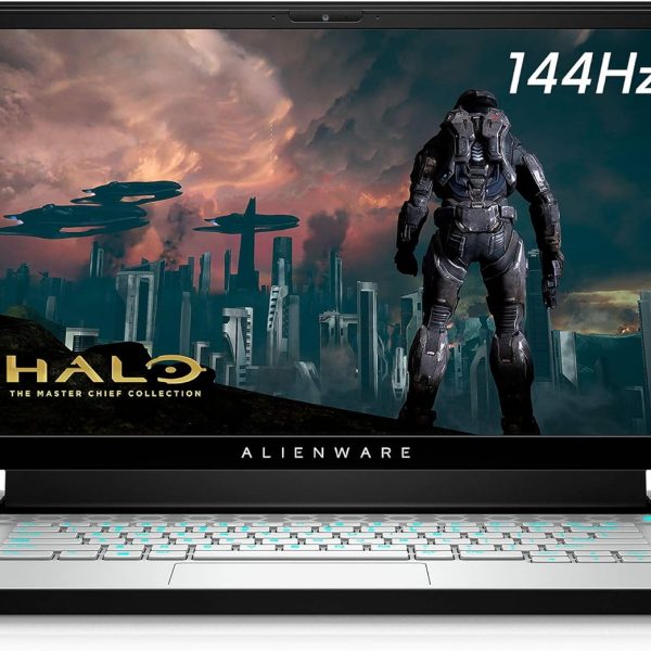 لابتوب AWm15,7272WHT,PUS ايليانوير m15 R3 15.6 بوصة فل اتش دي ضوء القمر كور i7,10750H الجيل 10، رام 16 جب، 512 جب SSD، جيفورس RTX 2060 6 جب GDDR6، ويندوز 10 هوم AWm15,7272WHT,PUS