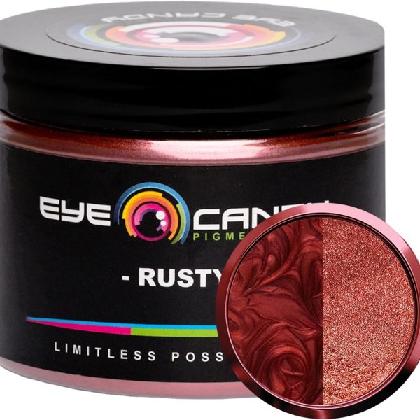 Eye Candy Premium Mica Powder Pigments | Multipurpose DIY Arts and Crafts Additive | Acrylic, Woodworking, Bath Bombs, Resin, Epoxy, Soap, Fishing Lures (Rusty)