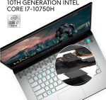 ⁦لابتوب AWm15,7272WHT,PUS ايليانوير m15 R3 15.6 بوصة فل اتش دي ضوء القمر كور i7,10750H الجيل 10، رام 16 جب، 512 جب SSD، جيفورس RTX 2060 6 جب GDDR6، ويندوز 10 هوم AWm15,7272WHT,PUS⁩ - الصورة ⁦3⁩