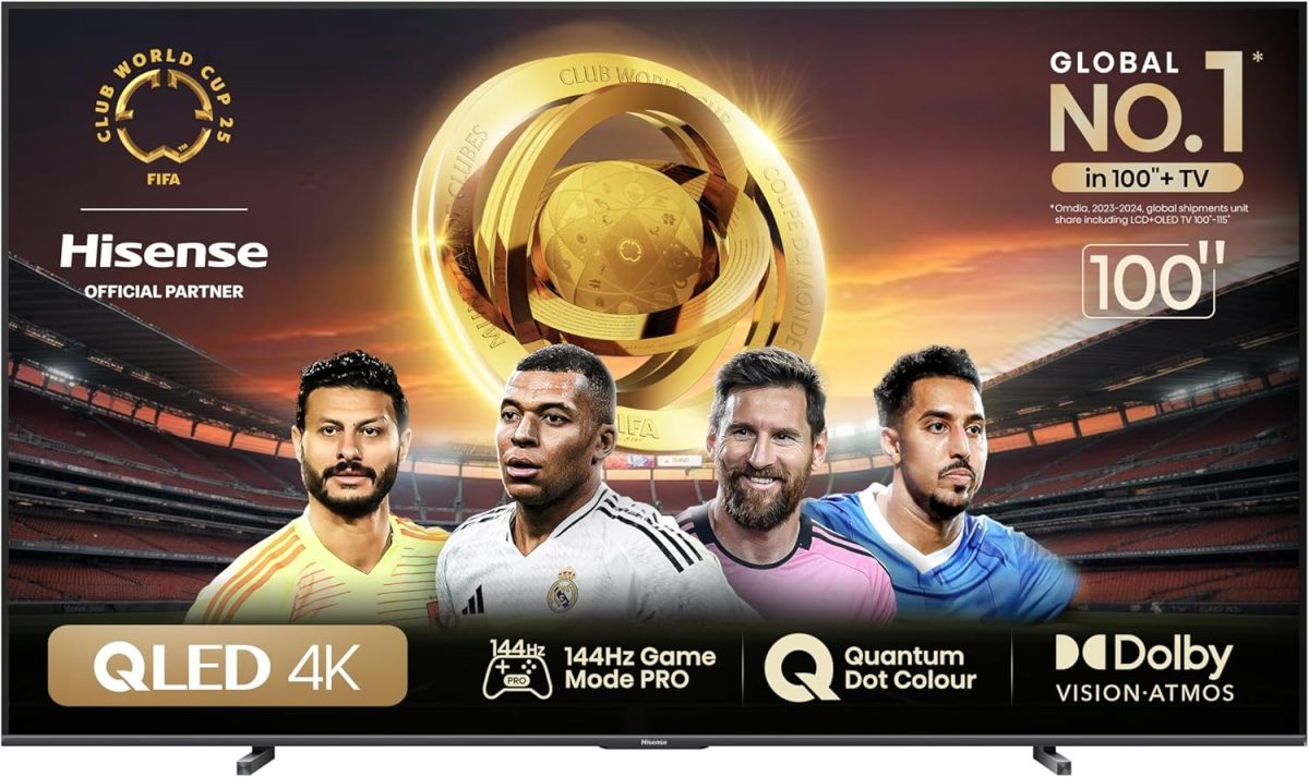 100E7N-Hisense, 100 inch,4K Smart TV, QLED, 120 Hz, HDMI 4, USB 2