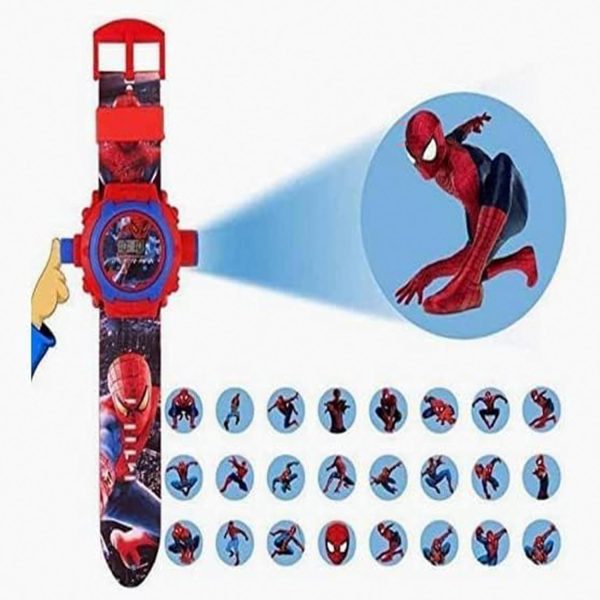 SSR Spiderman- 24 Images Projector Watch Digital Wrist Watch for Boys and Girls Gift X-mas Gift