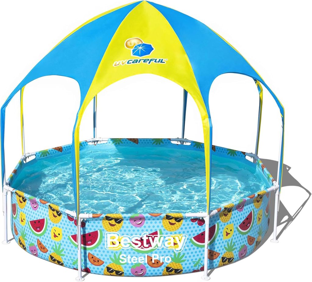 Bestway Steel Pro Uv Careful 244Cm X 51Cm Splash-In-Shade Play Pool