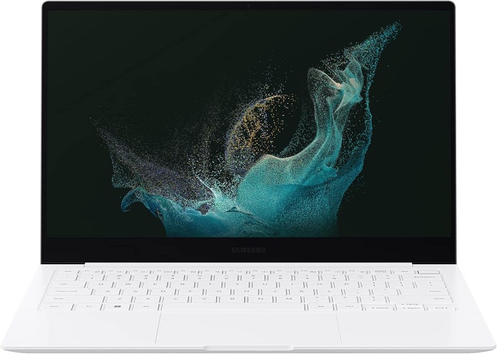 لابتوب سامسونج جالكسي بوك 2 برو 13.3 انش بمعالج انتل كور i7 الجيل 12 وذاكرة 8 جيجا و512 جيجا معتمد من ايفو، خفيف الوزن، اصدار 2022، لون فضي