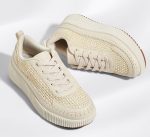 ⁦LUCKY STEP Women's Platform Sneakers Rhinestone Fashion Chunky Casual Sparkly Retro Braided Walking Shoes⁩ - الصورة ⁦5⁩