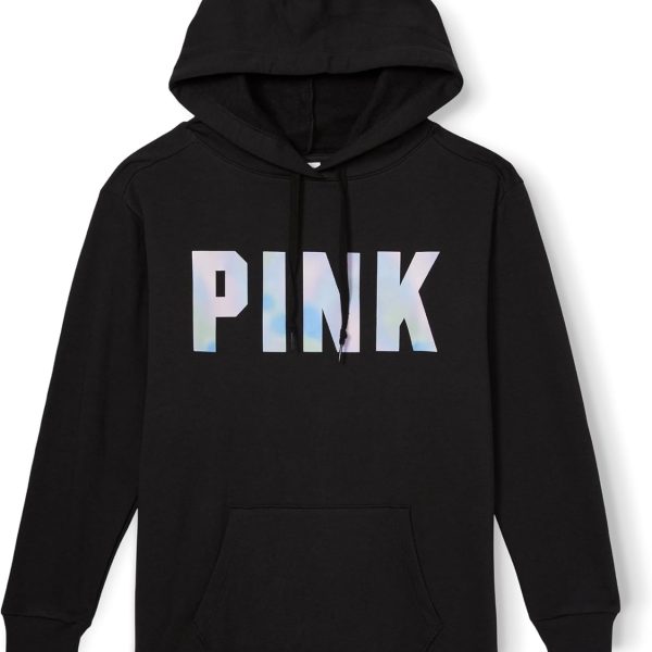VICTORIA'S SECRET womens Logo Campus Po Hooded Sweatshirt