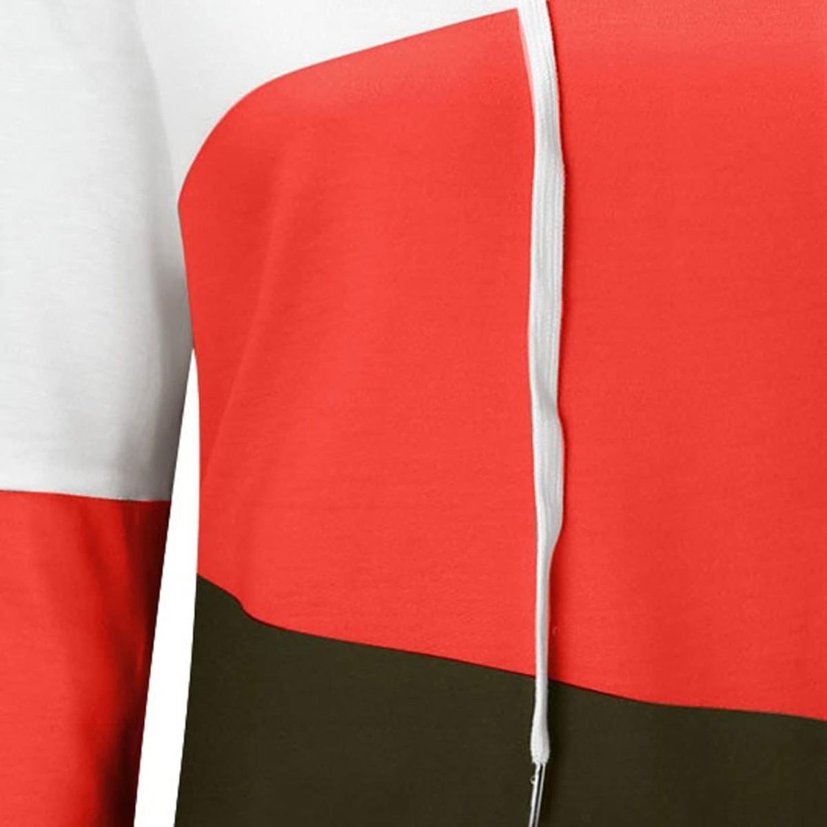 1751664378 TOEE Women Sweatshirts Hoodie Sweatshirt Women Sports Long Sleeve Sweetshirts Patchwork Printed Basic Lightweight Pullovers Color Orange Size XX Large