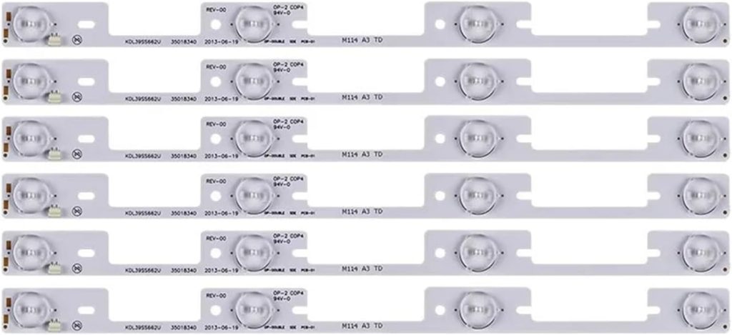 SHYHHTS New 90 Pieces*4 LEDs*6V LED strips working for TV KDL39SS662U 35018339 KDL40SS662U 35019864 35018340 327mm (Color : 30 PCS For 5 TV)