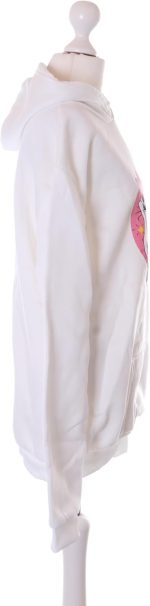 ⁦Kawaii-Story TS-372-1 Women's Hooded Sweatshirt Hoodie Pullover Pastel Goth Kawaii Cat Motif White⁩ - الصورة ⁦4⁩