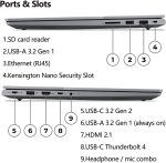 ⁦Lenovo ThinkBook 16 G7 16" FHD+ Business Laptop Computer, Intel 16-Core Ultra 7 155H (Beat i7-13705H), Arc Graphics, 32GB DDR5 RAM, 1TB PCIe SSD, WiFi 6E, Backlit Keyboard, Windows 11 Pro, AZ-XUT⁩ - الصورة ⁦5⁩