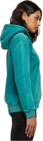 ⁦Urban Classics Women's Ladies Stone Washed Hoody Hooded Sweatshirt⁩ - الصورة ⁦2⁩