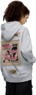 ⁦Aelfric Eden Women's Y2k Hoodies Boxing Graphic Sweatshirts Long Sleeve Oversized Hoodies Fall Fashion outfits⁩ - الصورة ⁦3⁩