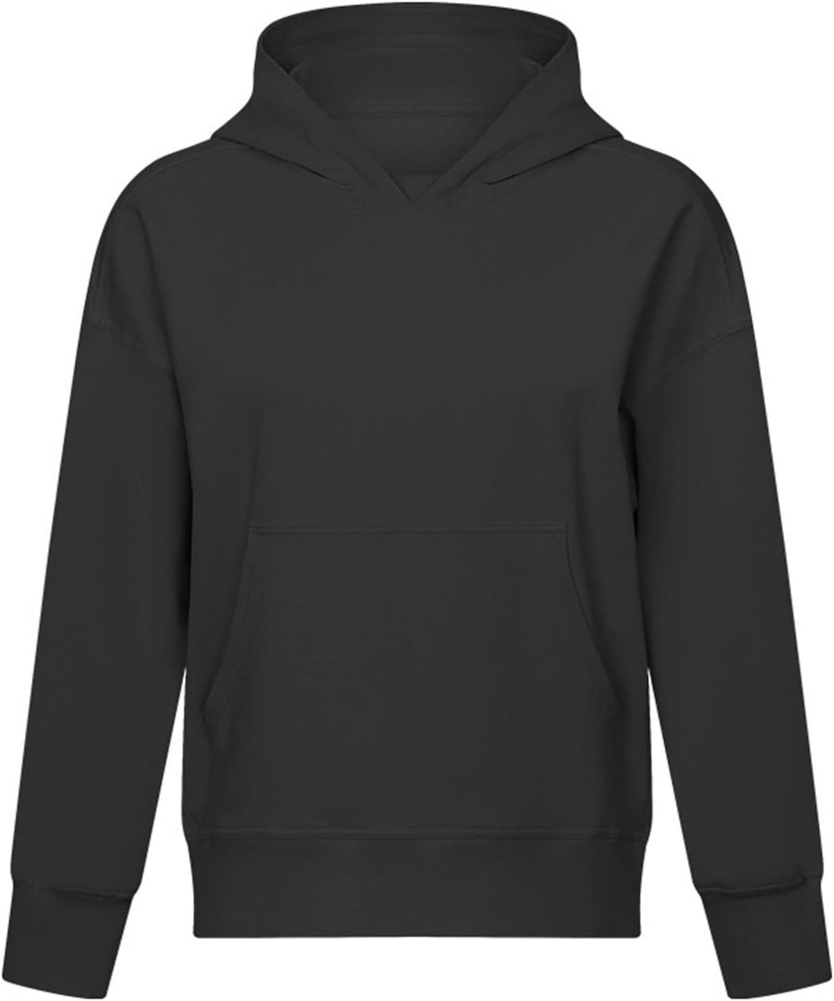 ⁦TOEE Women Sweatshirts Women Sports Jacket Hoodies Sweatshirts Breathable Sweat Sweatshirt With Hood Wear Outside Home Sports Casual Jacket (Color : Black, Size : X-Large)⁩ - الصورة ⁦1⁩