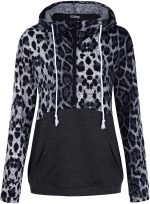 N&R Women's Half Zip Color Block Sweatshirt Hoodies Drawstring Pullover Tops with Pockets MANIHOM