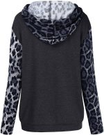 ⁦N&R Women's Half Zip Color Block Sweatshirt Hoodies Drawstring Pullover Tops with Pockets MANIHOM⁩ - الصورة ⁦3⁩