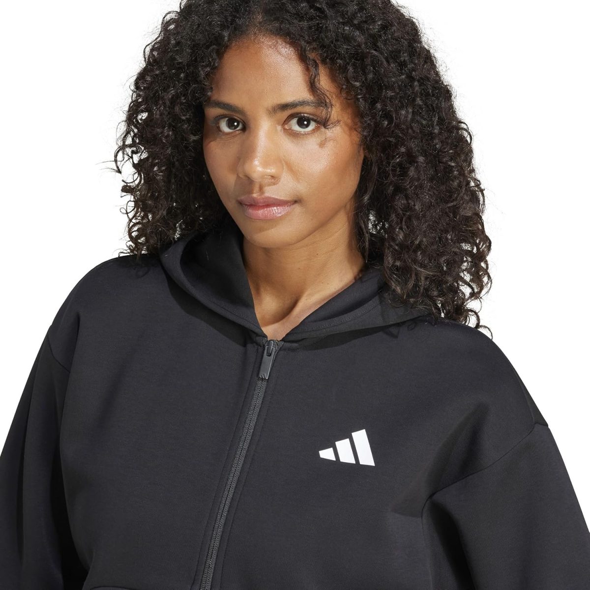 ⁦adidas Women's Future Icons Three Stripes Full Zip Hoodie Hooded Sweatshirt⁩ - الصورة ⁦5⁩