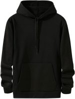 SKYWOK Women's Hoodies Womens Tops Solid Color Pullover With Hood Spring And Autumn Pure Sweatshirts Womens Hoodies (Color : Black, Size : Large)